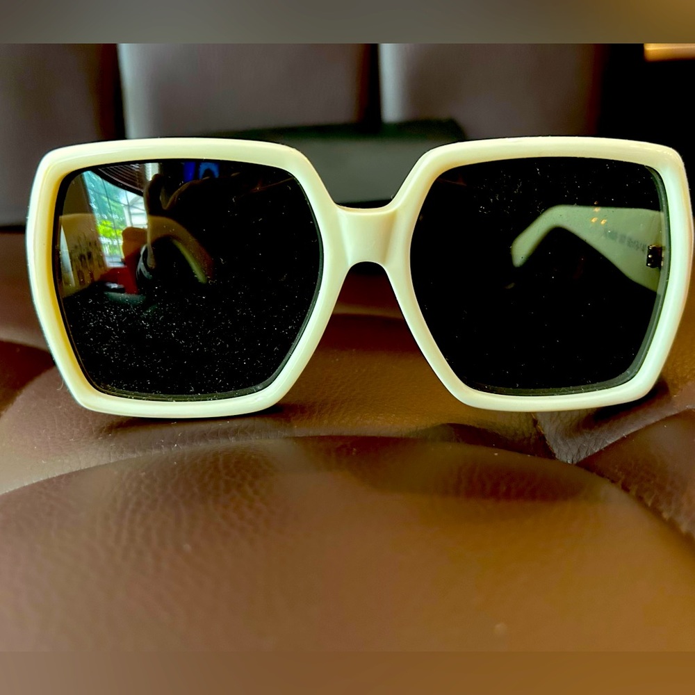 Authentic YSL never worn bold ivory sunglasses